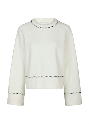 Roeme knit stitch bluse Offwhite Neo Noir 